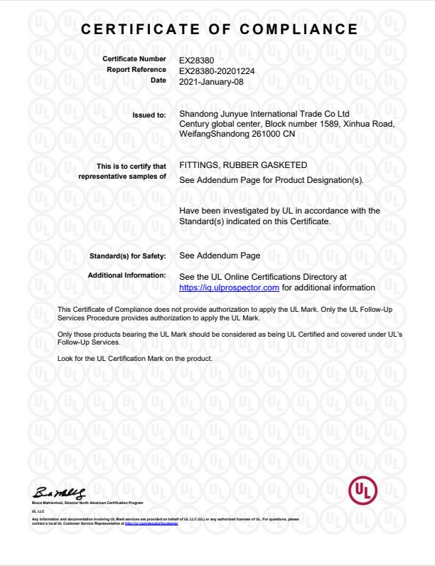Certificado UL 28380